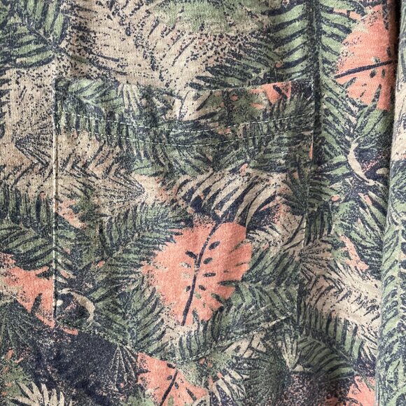 HB Mens Navy Blue Crew Neck Short Sleeve Leaf Print T-Shirt Size 3XLT Lot Of 2 - Picture 15 of 16